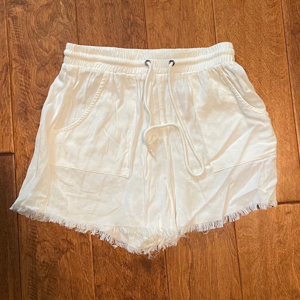 The Impeccable Pig White Drawstring Shorts Size XS
